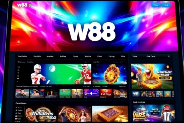 Accurate representation of w88 online betting platform with vibrant interface and action-packed visuals for improved accessibility.