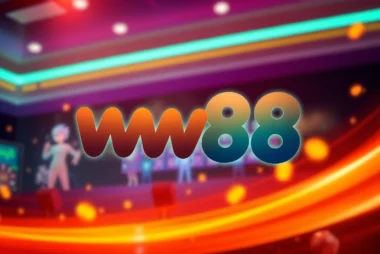 The w88 online gambling platform logo displayed on a dynamic betting website with vibrant colors and engaging interface for user interaction.