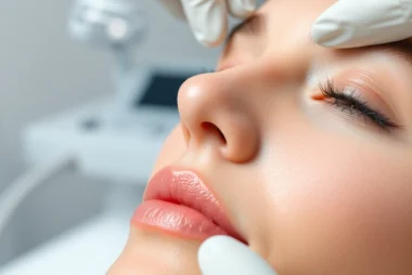 Professional Fadenlifting Zürich session demonstrating gentle facial lifting with resorbable threads for natural rejuvenation.