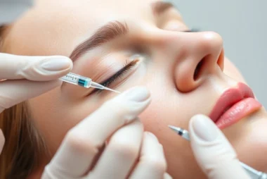 Botox Behandlung bei einem Patienten: Fachgerechte Faltenbehandlung durch Experten für schöne, glatte Haut.