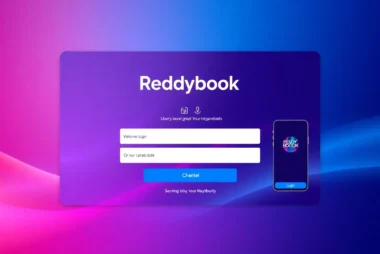 Guide to Reddybook login process with a clear, user-friendly interface and mobile device illustration for easy access.