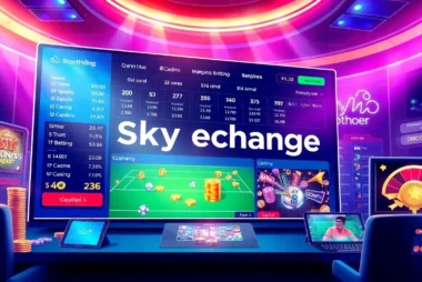 Engaging Skyexchange online betting platform with live sports, casino games, and vibrant interface.
