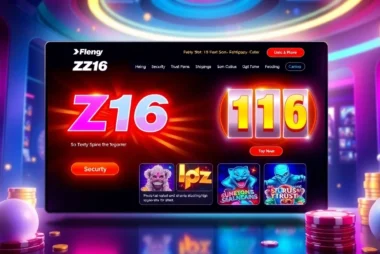 Z16 online casino platform showcasing secure and fast slot games, attracting players with big