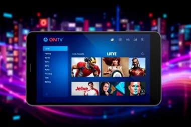 Atlas Pro ONTV app interface showcasing live streaming on Android device, optimized for IPTV users.