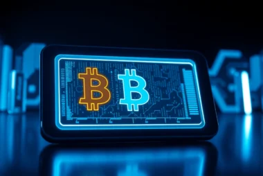 Guide To Buying Bitcoins with a secure digital wallet and modern graphics on screen for investors