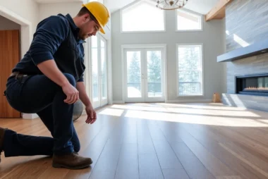 Experienced renovation company calgary team reviewing plans for a home upgrade with clear focus