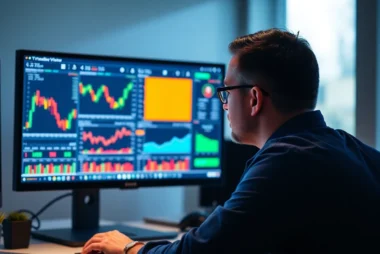 TradingView platform displaying detailed trading charts for market analysis and decision making